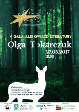 Olga Tokarczuk w Alei Gwiazd Literatury