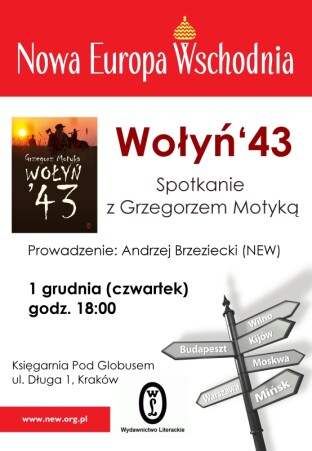 Spotkanie z Grzegorzem Motyką w Krakowie